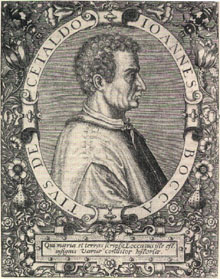 Giovanni Boccaccio, nach einem zeitgenssischen Stich