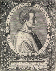 Giovanni Boccaccio, nach einem zeitgenössischen Stich