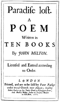 Реферат: Paradise Lost Milton